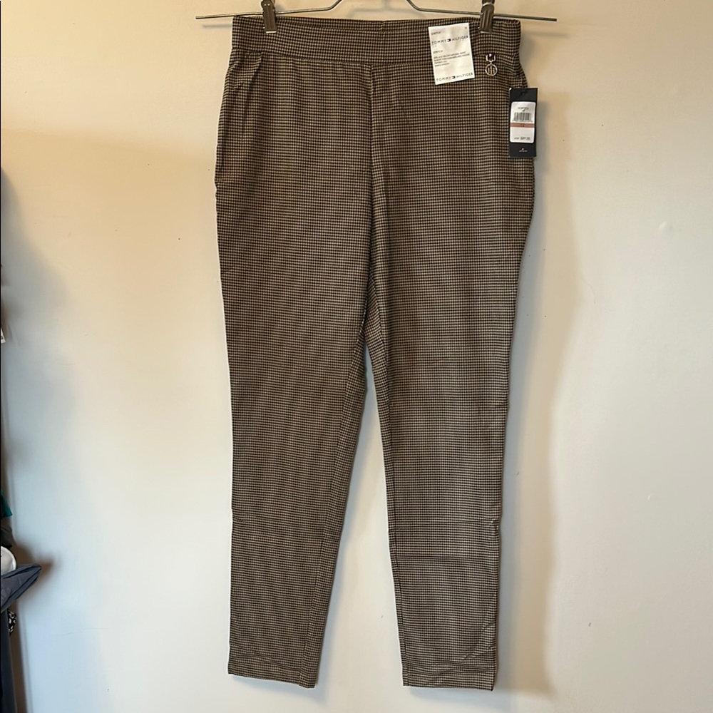 Tommy Hilfiger Brown Check Ankle Pants